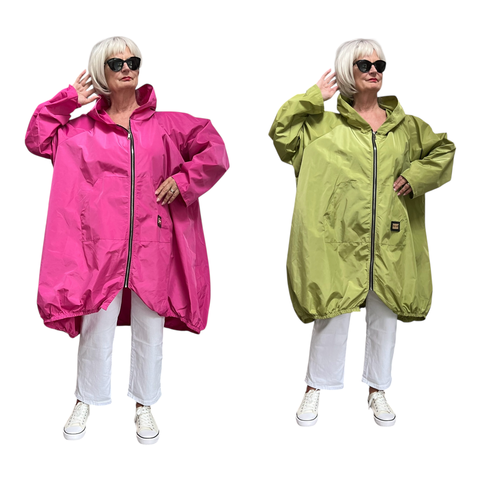 SERANO oversized  tussenjas  waterbestendig met ritssluiting en capuchon /in meerdere kleuren