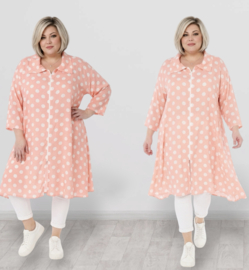 AKH oversized viscose A-lijn blazer/vest