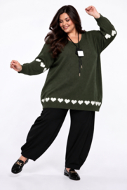 ITALIA oversized acryl gebreide tuniek/top /in meerdere kleuren