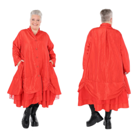 AKH oversized taft tussenjas/blazer/ met inzet van tule /apart