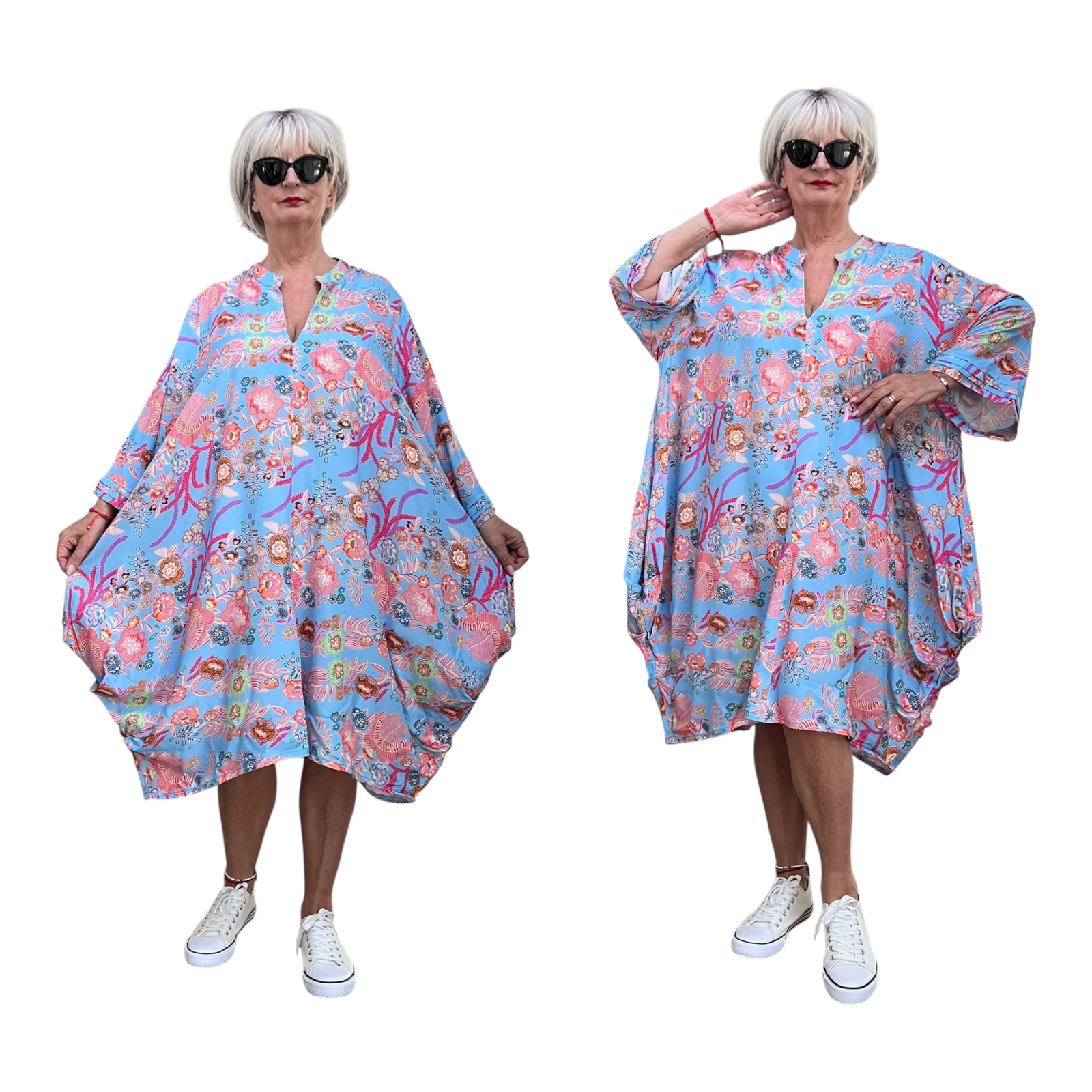 Vincenzo Allocca oversized viscose jurk/tuniek