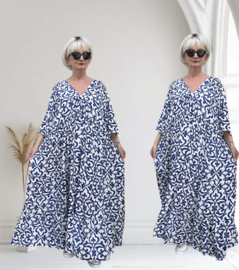 Vincenzo Allocca oversized viscose  BOHO A-lijn jurk apart