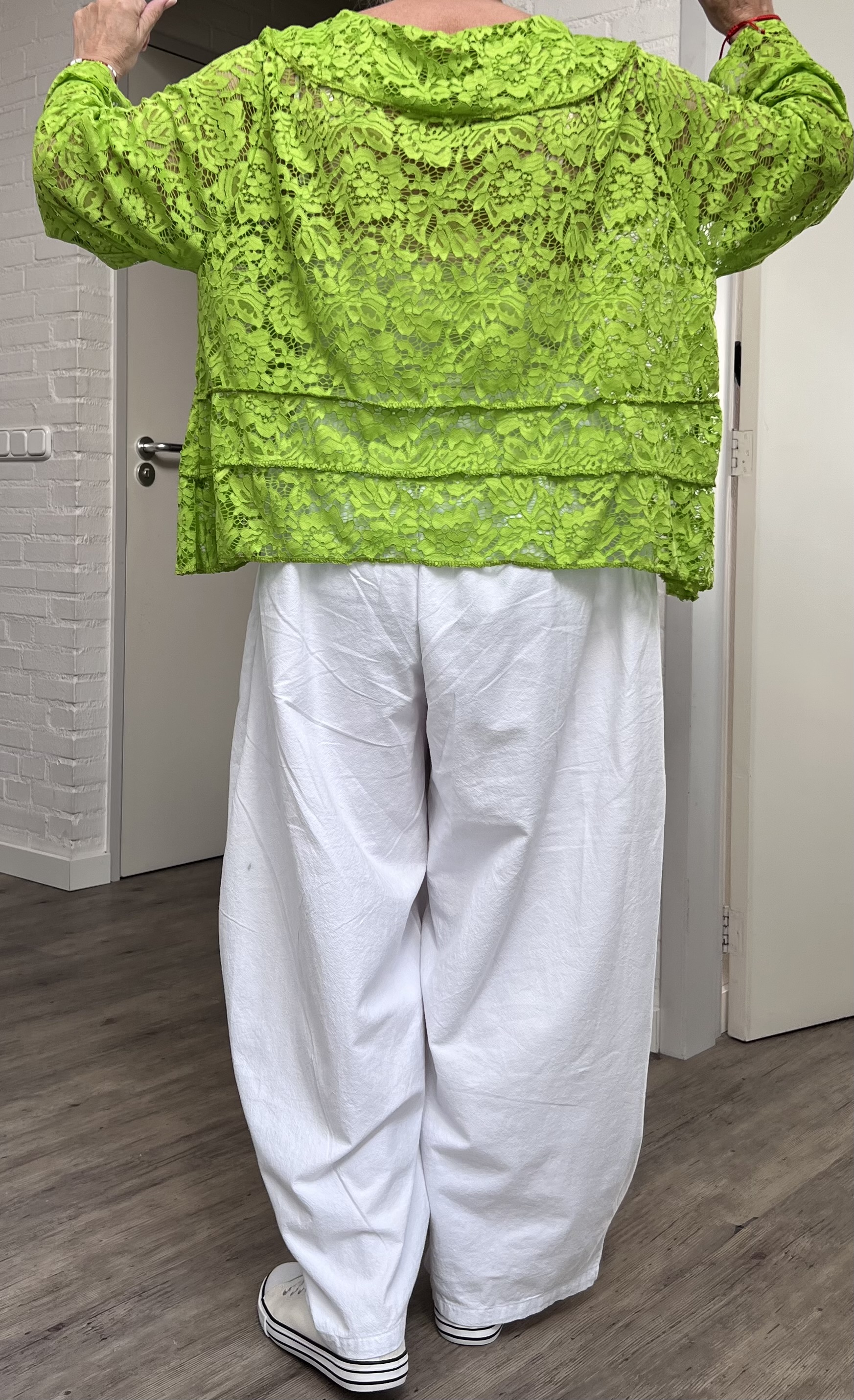 ITALIA  oversized kanten korte vest  stretch/in meerdere kleuren