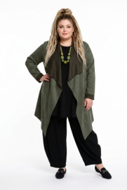ITALIA MODA  oversized eco-suède vest  stretch/in meerdere kleuren