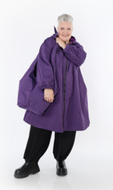 AKH katoen mix A-lijn jas  gevoerd