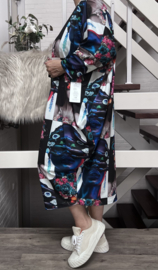 Taffi Sasha katoen jurk met zakken stretch