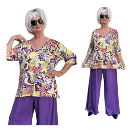 Ophilia viscose A-lijn tuniek  stretch