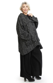 AKH  oversized viscose  A-lijn korte tussenjas /blazer stretch