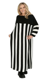 AKH oversized gebreide boucle tuniek/jurk  apart stretch