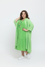 AKH oversized chique A-lijn blazer/vest met zakken apart