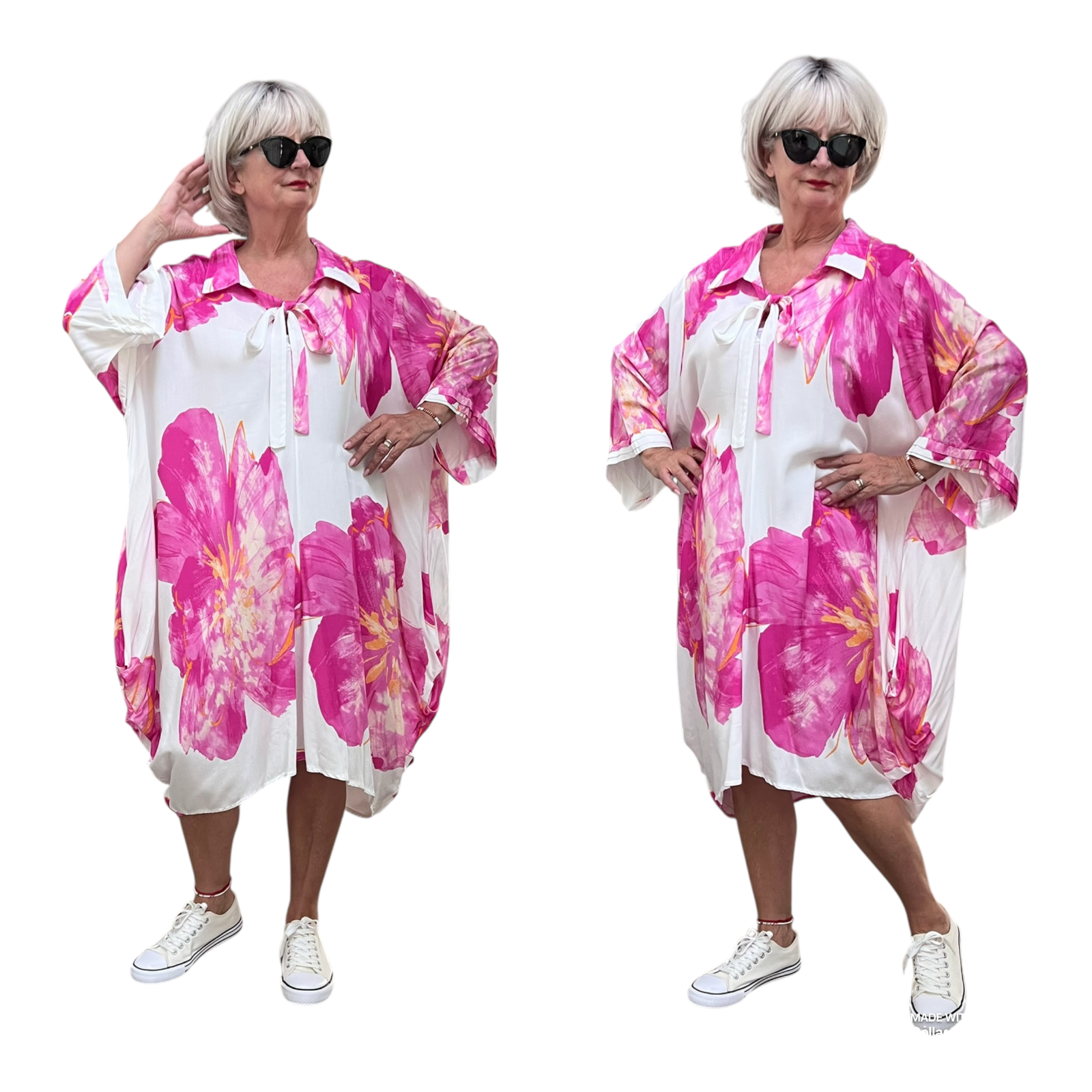 Vincenzo Allocca oversizedviscose jurk/tuniek