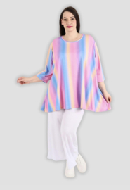 AKH viscose/katoen  A-lijn tuniek /apart stretch