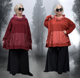 SINNE design de modieuze kleuring oversized katoen A-lijn top/tuniek stretch/in meerdere kleuren