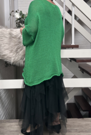 Moonshine oversized katoen gebreide top/in meerdere kleuren