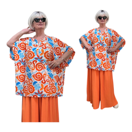 ITALIA oversized viscose blouse