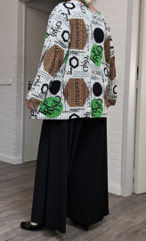 Naveed jersey A-lijn vest/blazer stretch