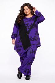 FUNKY DIVA  oversized viscose mix A-lijn tuniek stretch