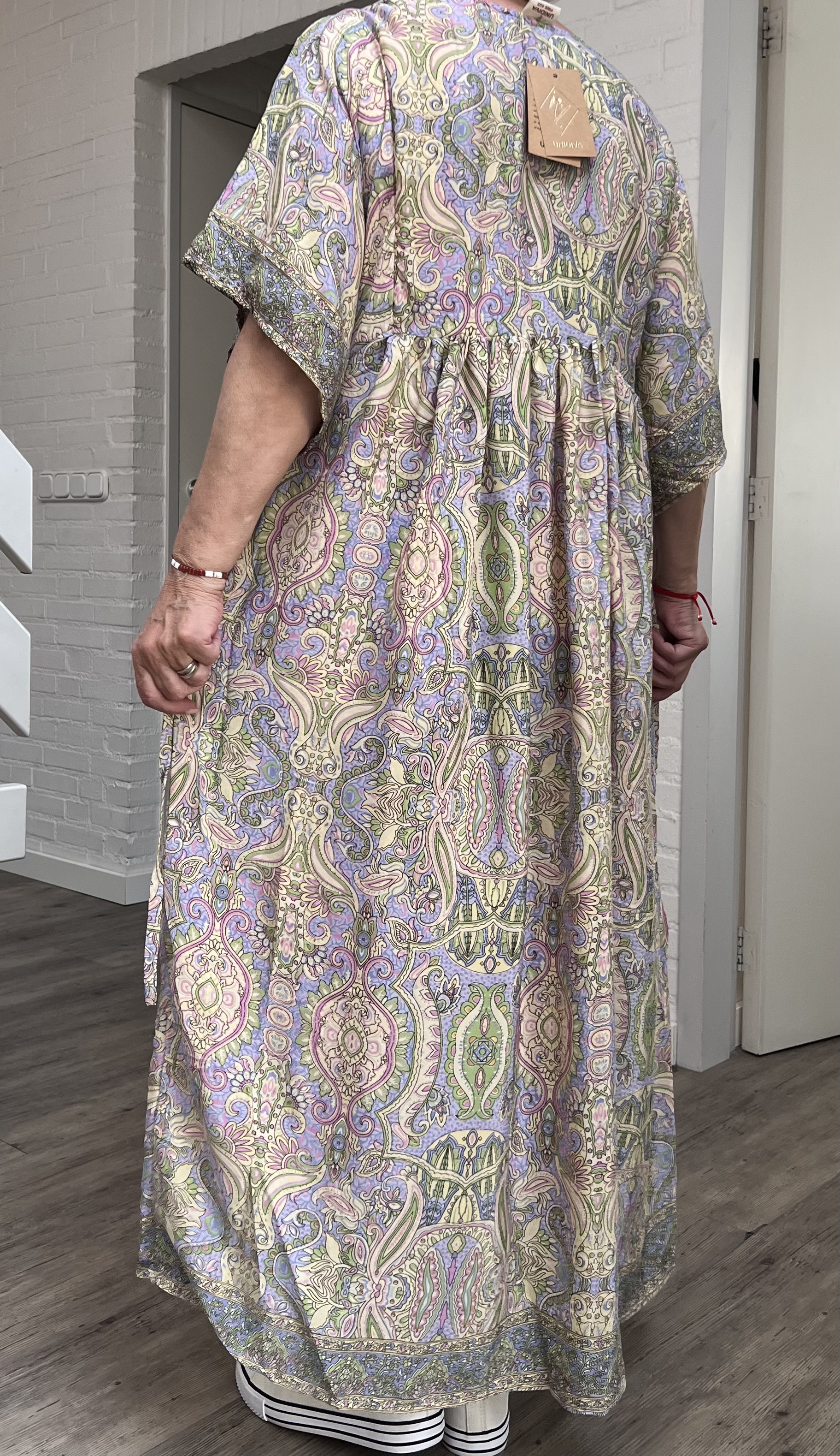 ITALIA oversized viscose/zijde A-lijn zomer jurk/in meerdere kleuren