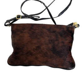 Clutch Bonte Koe- Fashion glamour leder bag