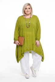 Moonshine oversized geborduurd viscose A-lijn tuniek  /in meerdere kleuren