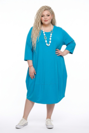 New Jersey viscose ballon jurk stretch