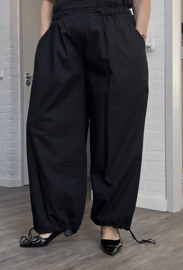 KEKOO design  oversized katoen ballon broek zwart