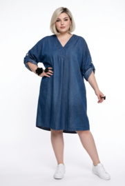 Vincenzo Allocca oversized jeans katoen A-lijn jurk/tuniek apart