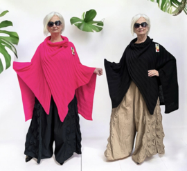 Italia Moda oversized gebreide top/poncho stretch/in meerdere kleuren