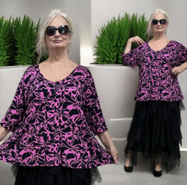 Ophilia viscose A-lijn tuniek  stretch