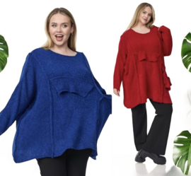 amandine oversized  super zacht bouclé gebreide top/trui /in meerdere kleuren