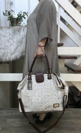 Giulia Pieralli luxe designer dames handtas ecru glamour bag