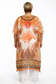 ONE OF A KIND  viscose zomer poncho/tuniek ( extra groot)
