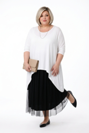 Moonshine oversized viscose A-lijn tuniek stretch