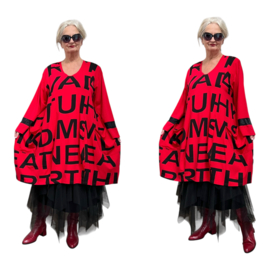 New Jersey viscose A-lijn jurk/tuniek extra wijd/ stretch