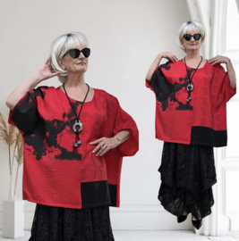 Zedd Plus viscose tuniek/top  met ketting