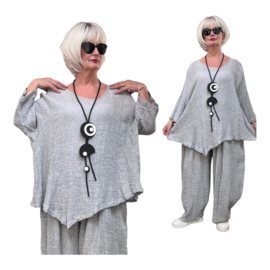 Moonshine oversized linnen top/tuniek apart