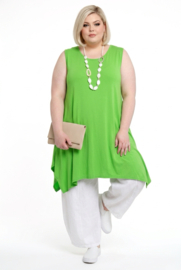 Moonshine viscose tricot A-lijn tuniek stretch apart /in meerdere kleuren