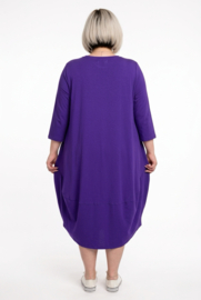 New Jersey viscose ballon jurk stretch