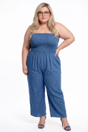 Sissi oversized mousseline katoen jumpsuit/in meerdere kleuren
