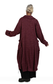 AKH oversized viscose mix jersey A-lijn blazer/vest apart stretch