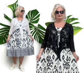 ITALIA  oversized viscose vest stretch/in meerdere kleuren