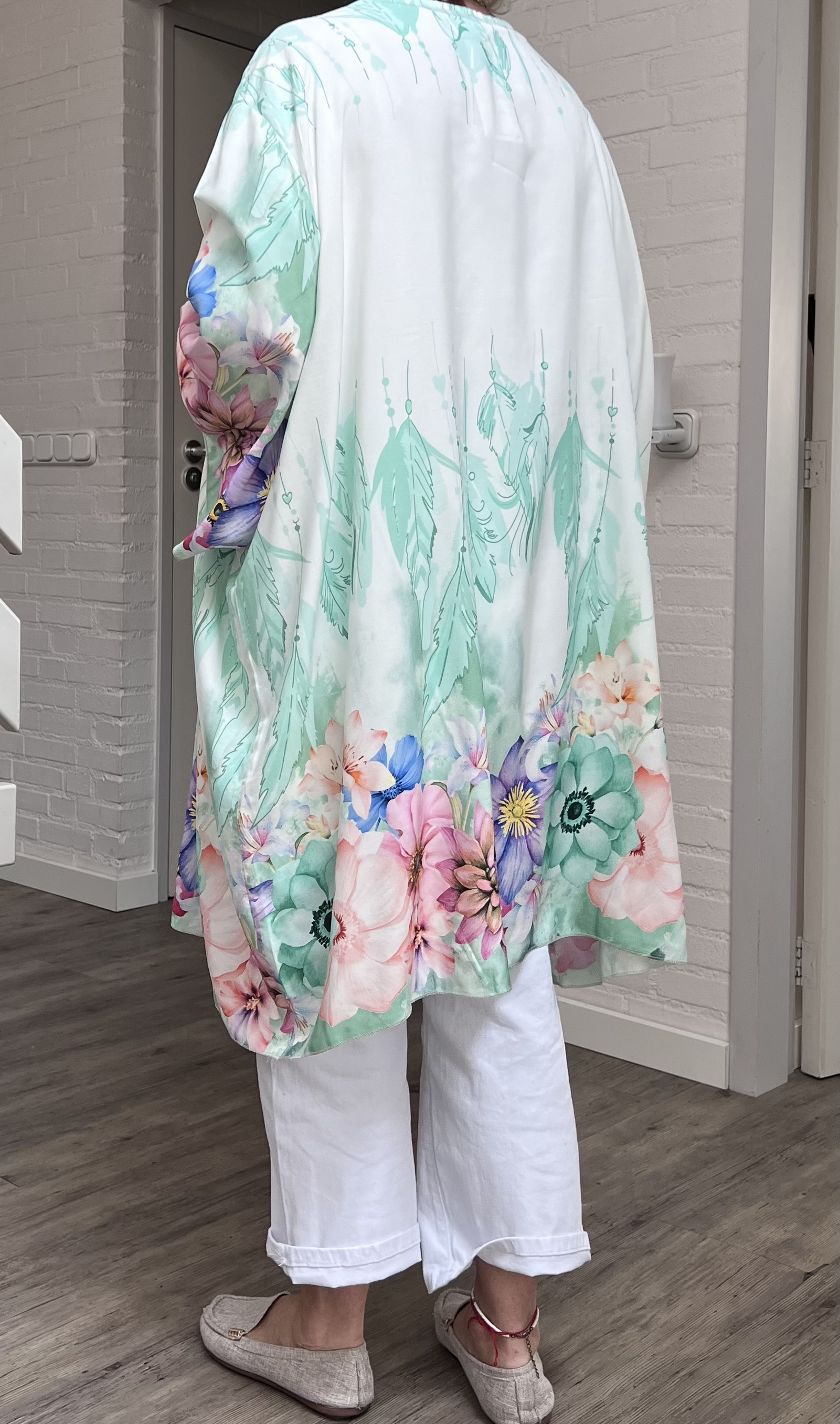 ITALIA oversized viscose zomer vest