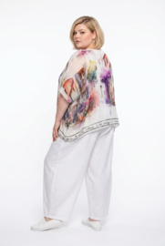 ITALIA oversized zomer top/blouse gevoerd /in meerdere kleuren