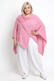 Italia Moda oversized gebreide top/poncho stretch/in meerdere kleuren