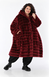 AKH oversized winterjas in van knuffelige pluche kwaliteit