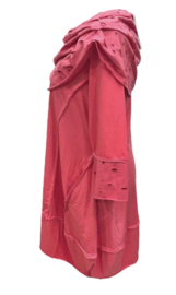 Vincenzo Allocca oversized de modieuze kleuring katoen A-lijn tuniek met aparte kraag stretch