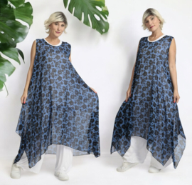 AKH oversized chique chiffon A-lijn  jurk/overjurk /tuniek apart