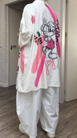 ITALIA oversized viscose blouse/hemd