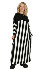 AKH oversized gebreide boucle tuniek/jurk  apart stretch
