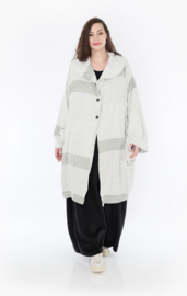 AKH oversized viscose mix jersey A-lijn blazer/vest apart stretch